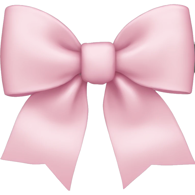 Light pink bow emoji