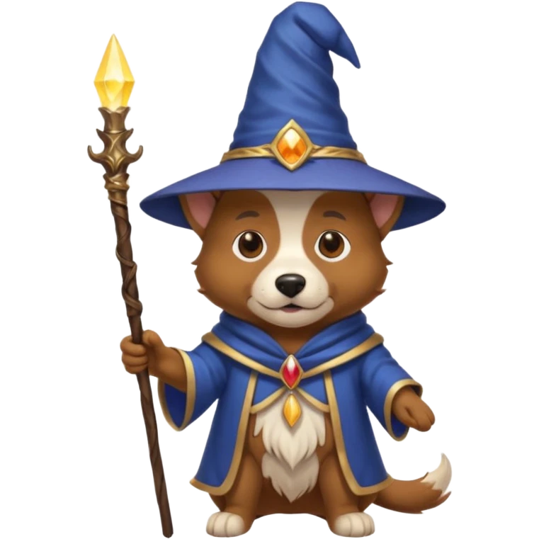 Dog wizard emoji