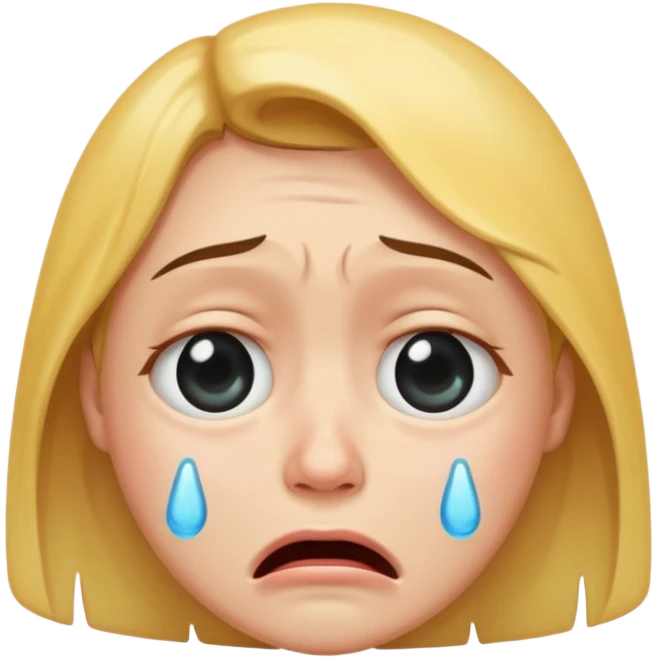 crying face emoji, expressive and clear emoji