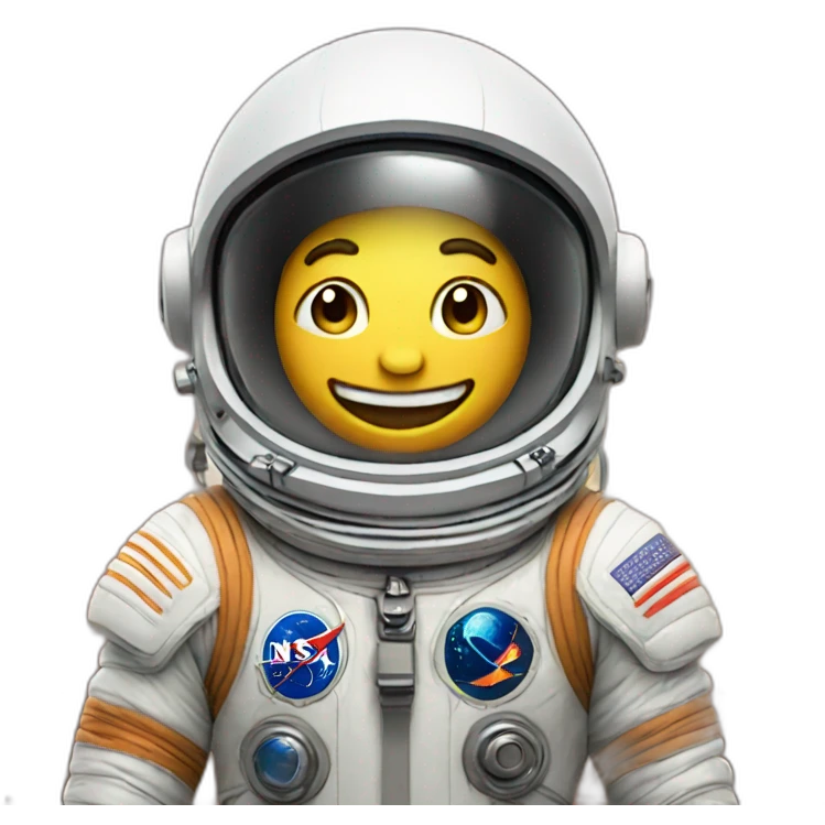 Happy spaceman emoji