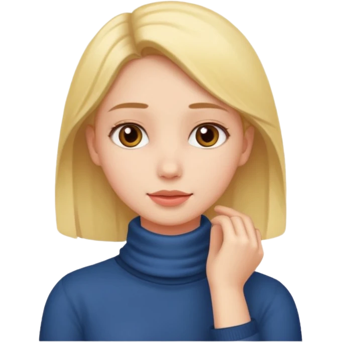 girl hand around neck emoji