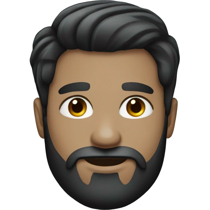 black hair white skin groom beard emoji