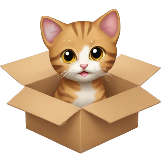 kitten in the box emoji