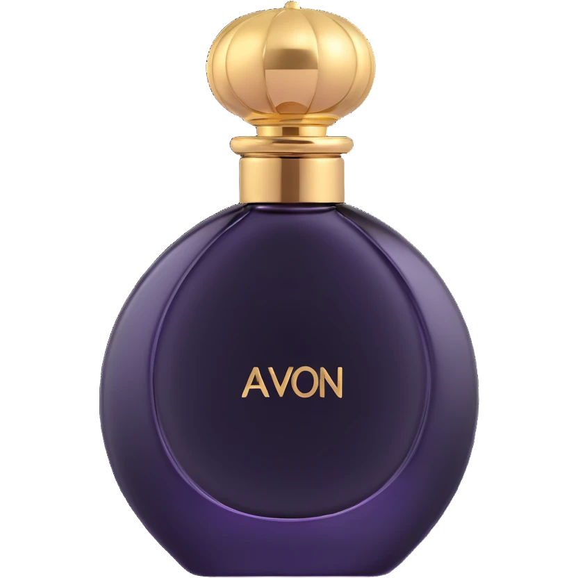 Elegant AVON perfume bottle with gold cap emoji