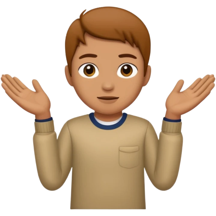 tomgue out with hands to the side emoji