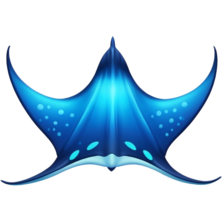 luminous manta ray emoji
