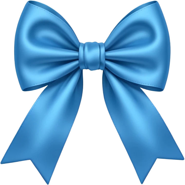fiocco azzurro emoji