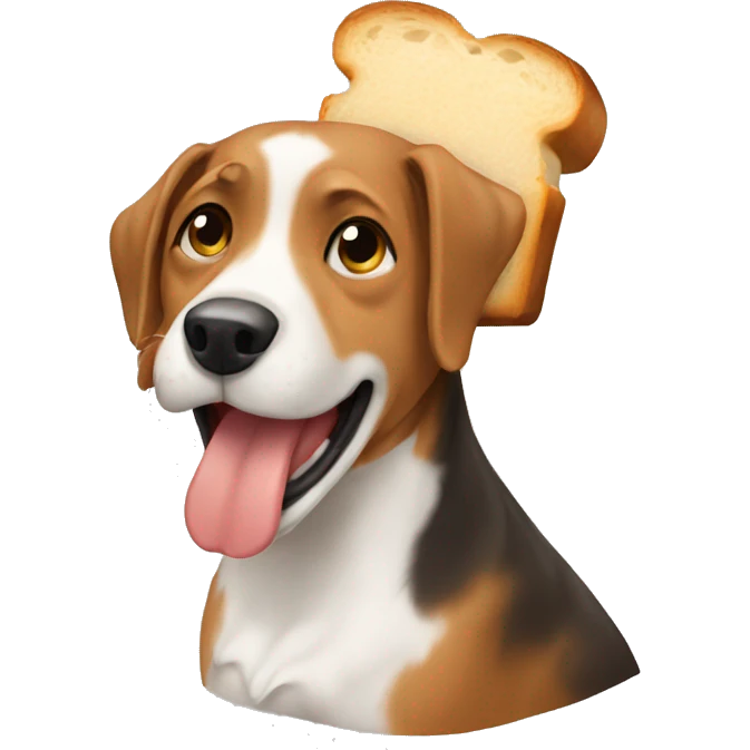 dog eat bread emoji