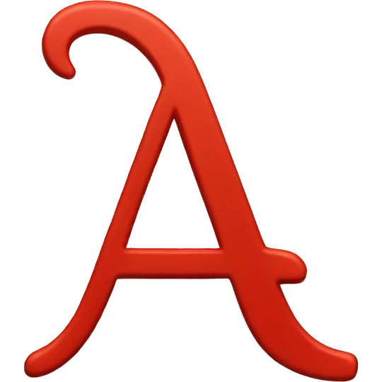 Red letter A emoji