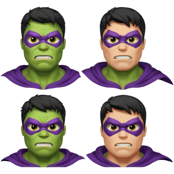 hulk e  fantasma emoji