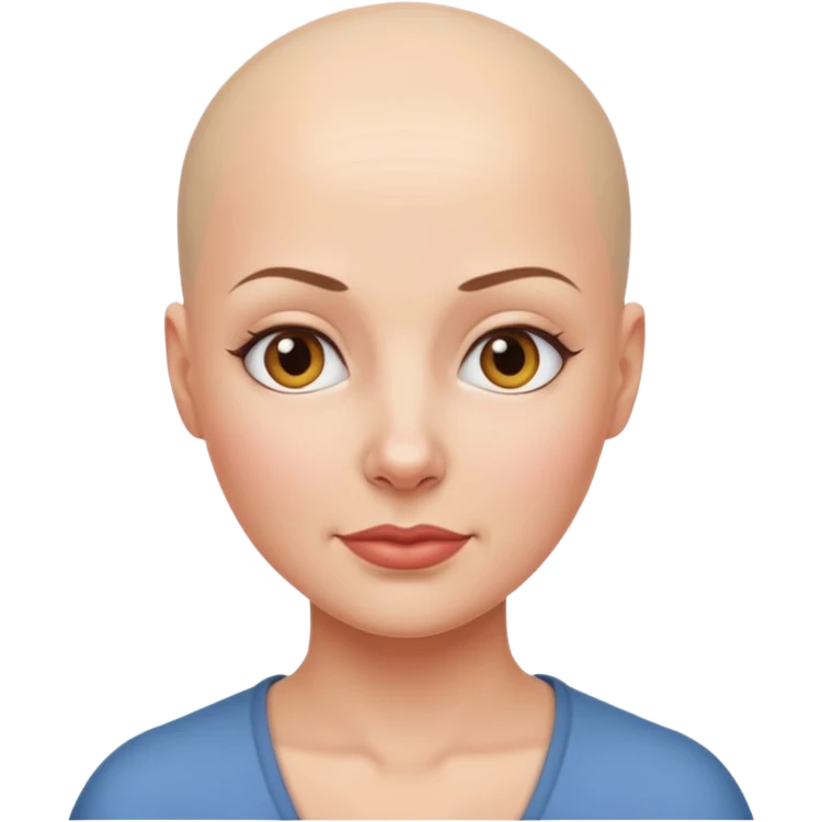 Femme chauve emoji