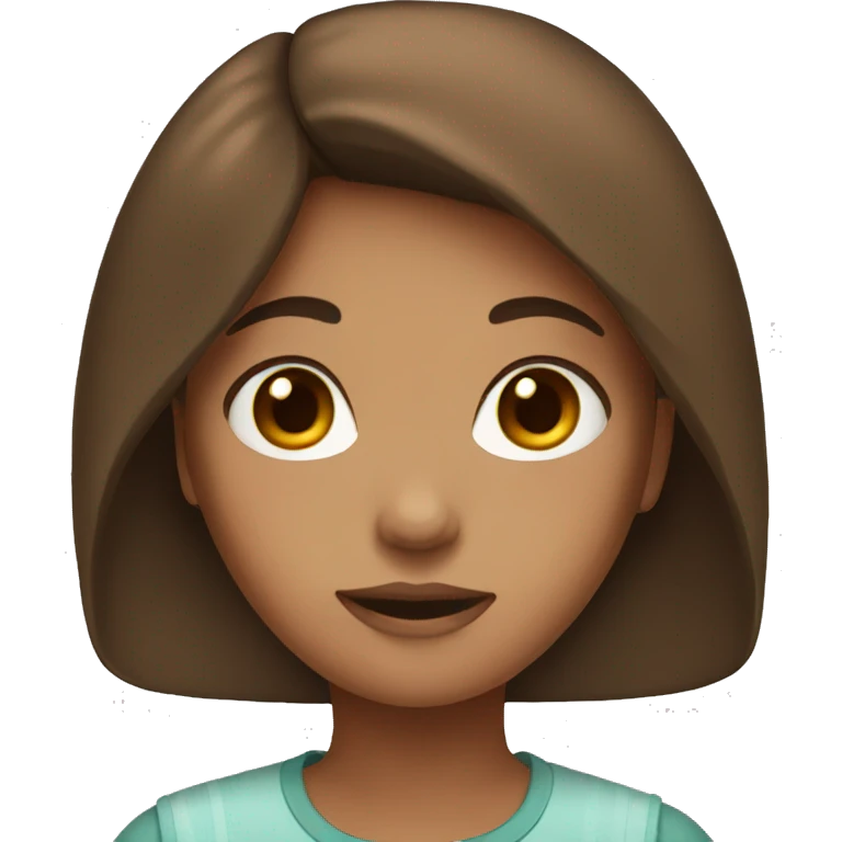 girl with brown hair emoji
