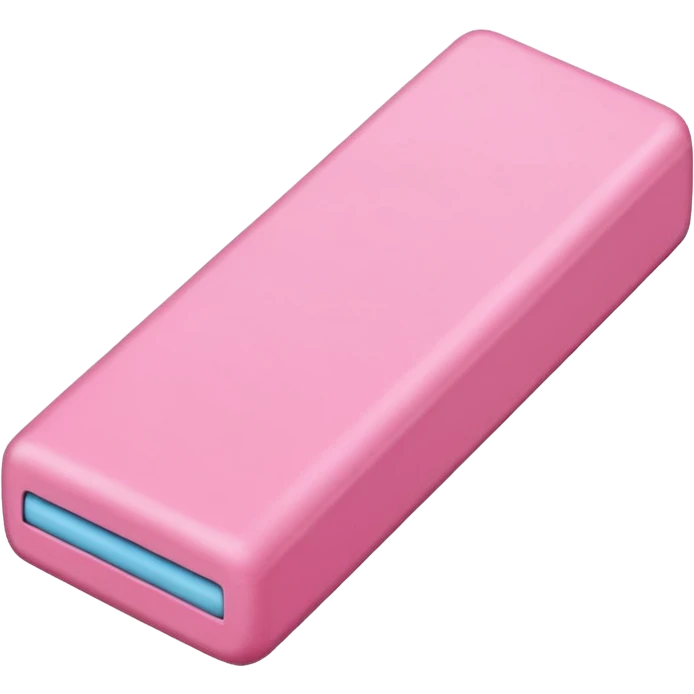 pink eraser with angled edge emoji