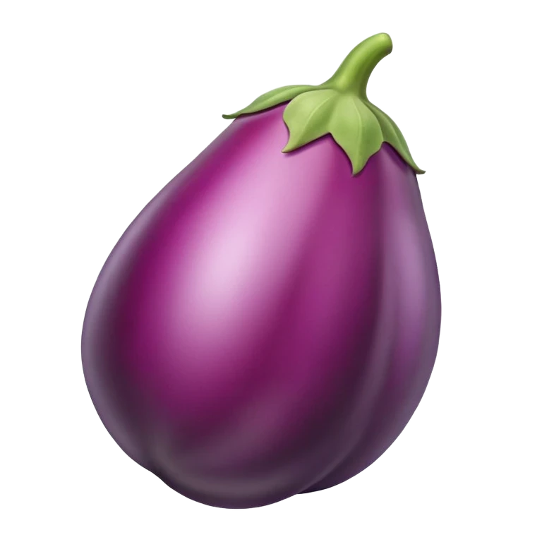 Eggplant pink color emoji