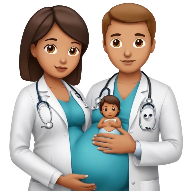 pregnant and doctor emoji