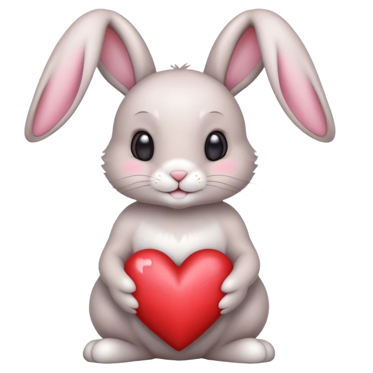 💖Bunny 🐰 with heart emoji