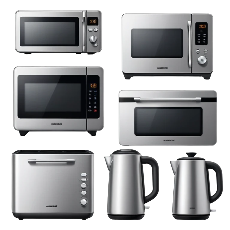 modern kitchen appliances set emoji