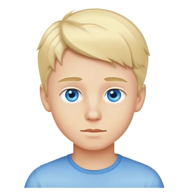chico rubio con ojos azules  emoji