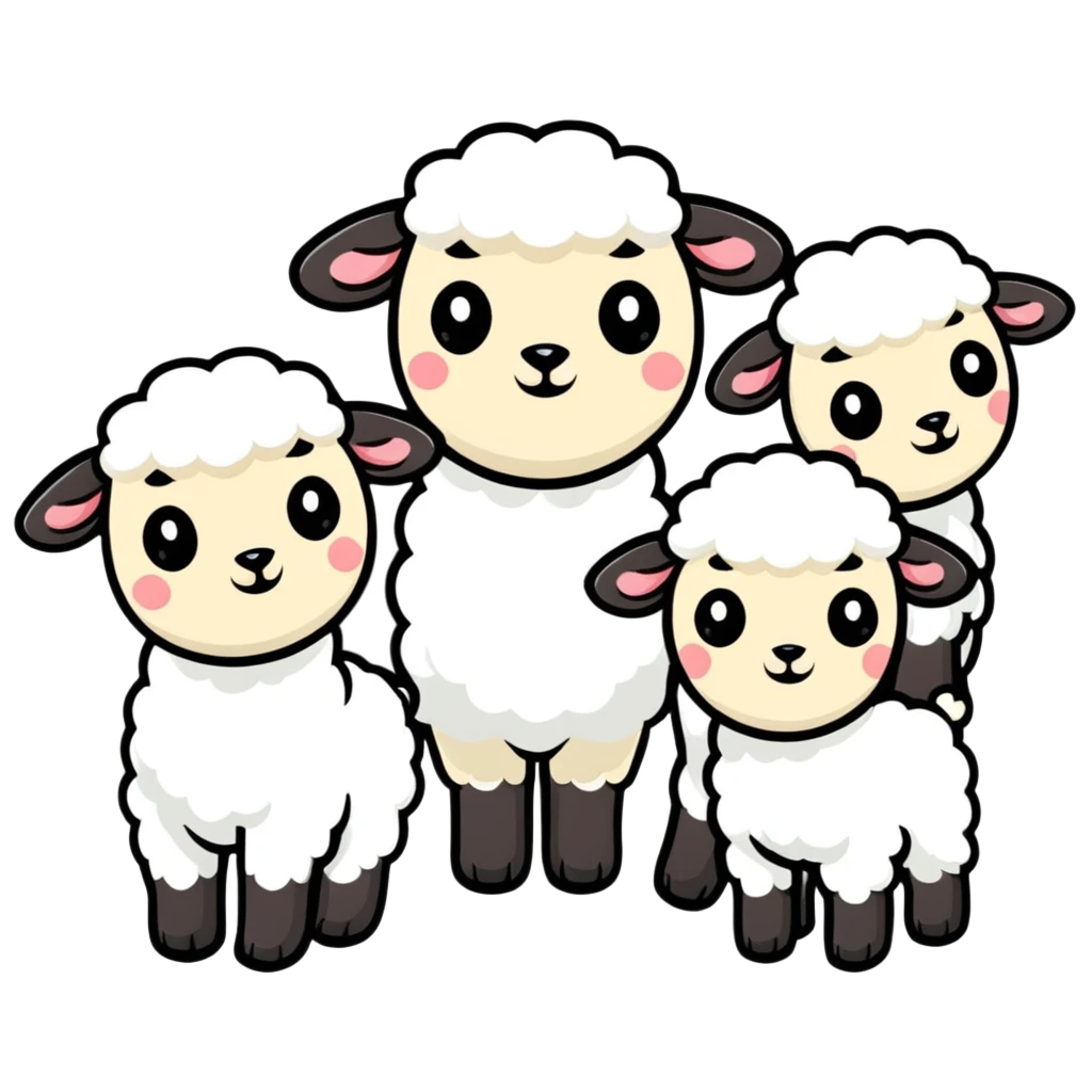 group of lambs emoji