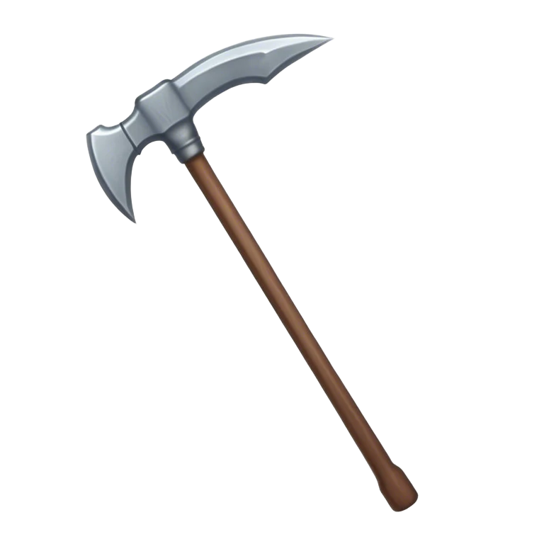 simple pickaxe emoji