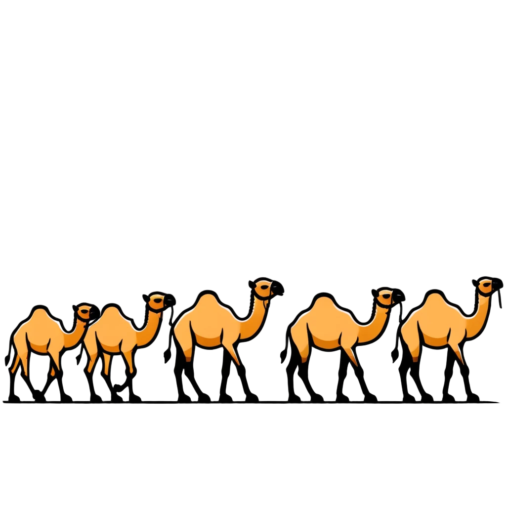 group of camels emoji