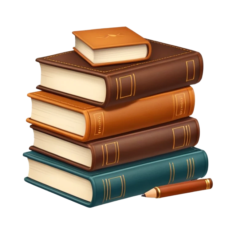 Cozy and books emoji