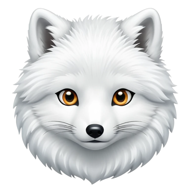 Arctic fox emoji