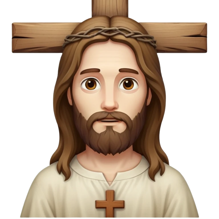 Jesus on cross emoji