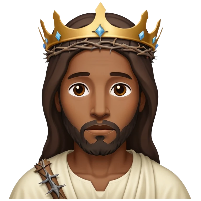 Black Jesus on the cross emoji