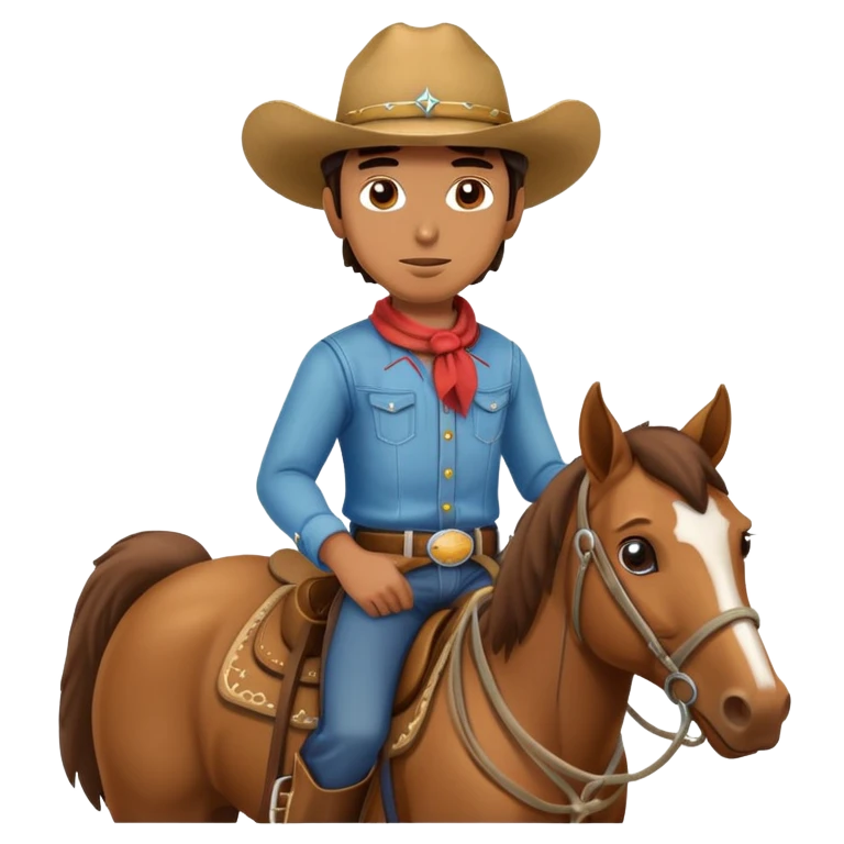 A man Riding a Horse emoji