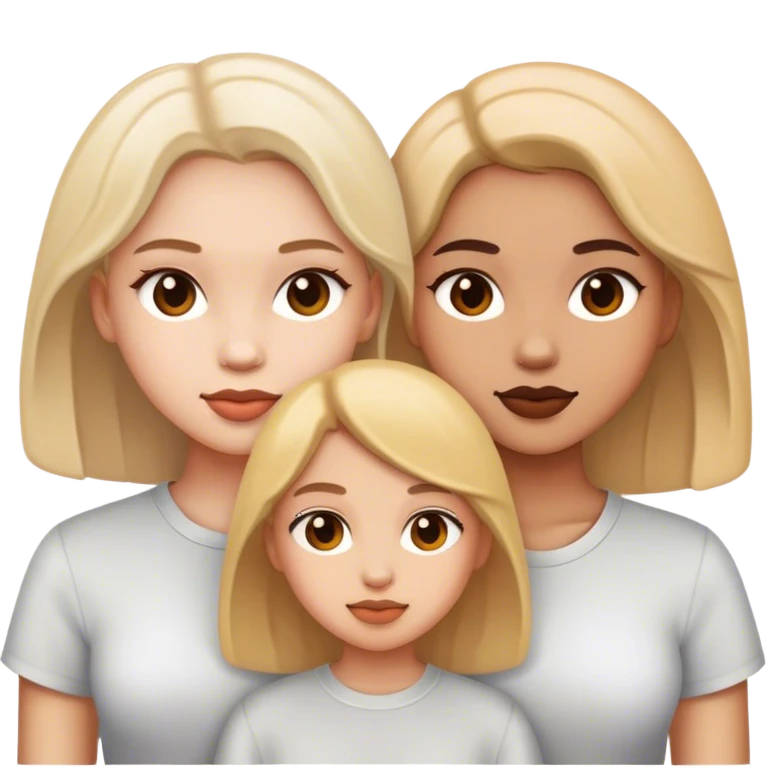 three girls emoji