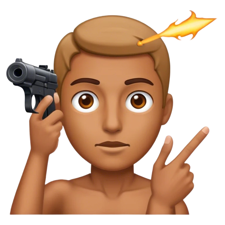 Shooting head emoji