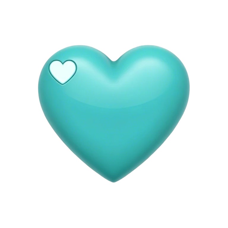 Türkises Herz  emoji