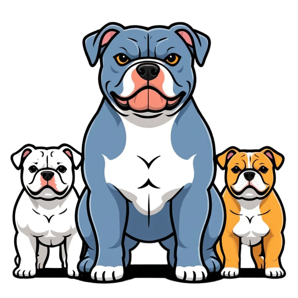 Group of American Bullies emoji