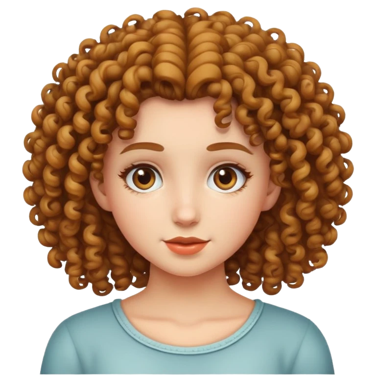 Curly haired girl emoji