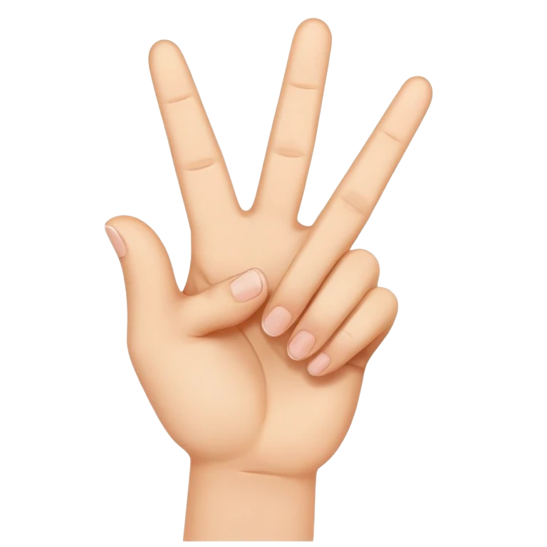 peace sign hand gesture emoji