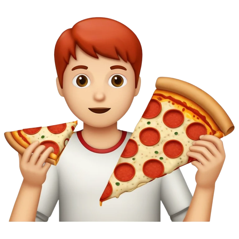 Eating pizza emoji