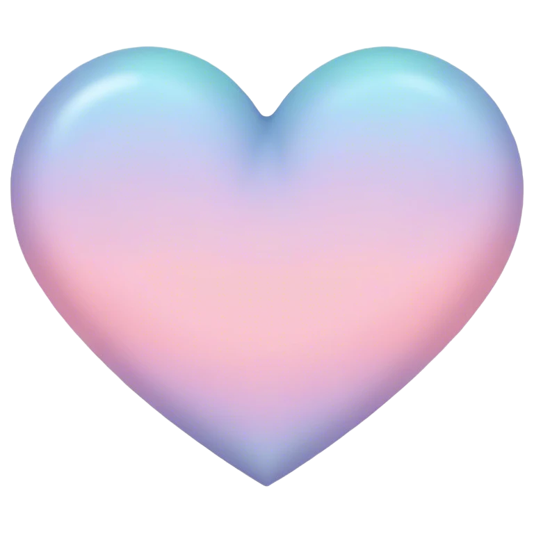 Pastel heart emoji