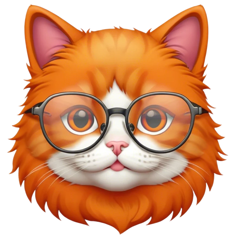 Gato con anteojos emoji