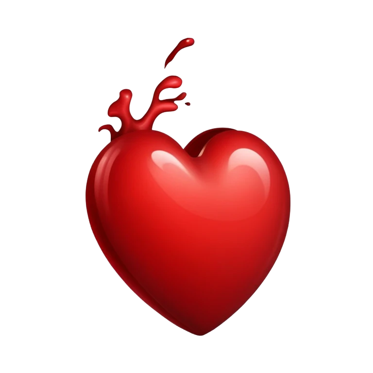 dark red heart emoji