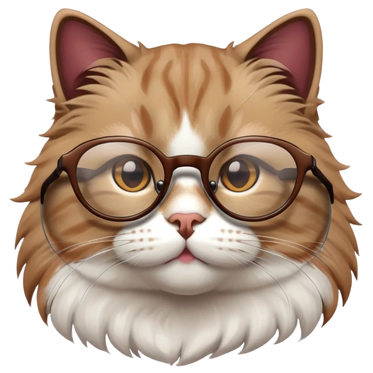 Котик в очках  emoji
