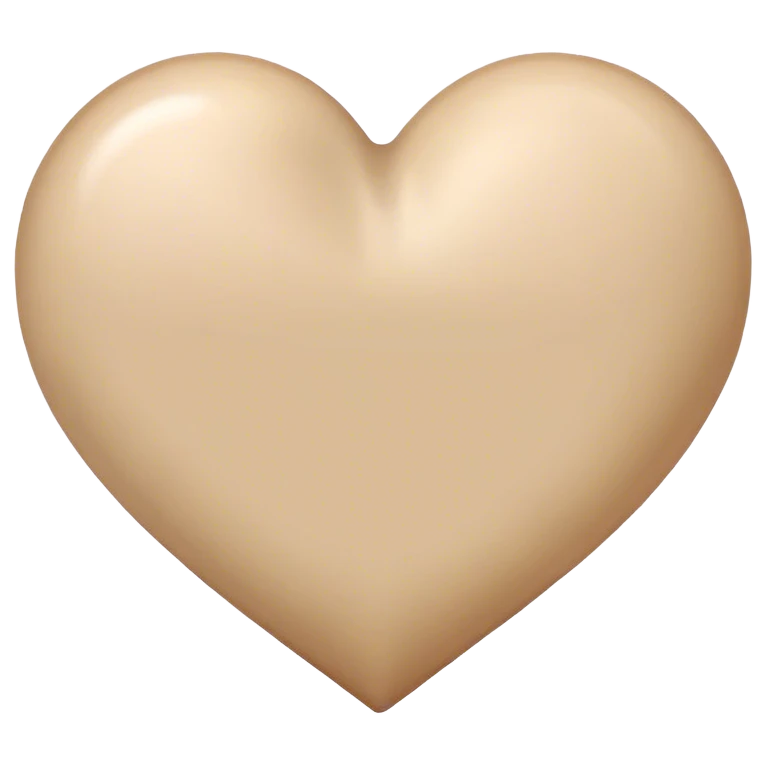 beiges herz emoji