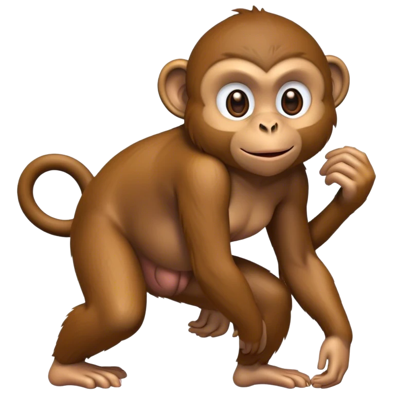 monkey with big butt emoji