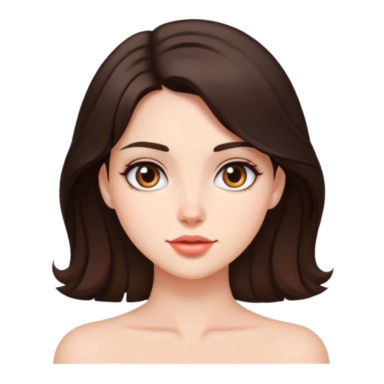 красивая брюнетка emoji