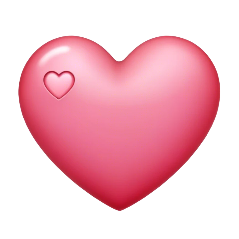Pinkish red heart emoji
