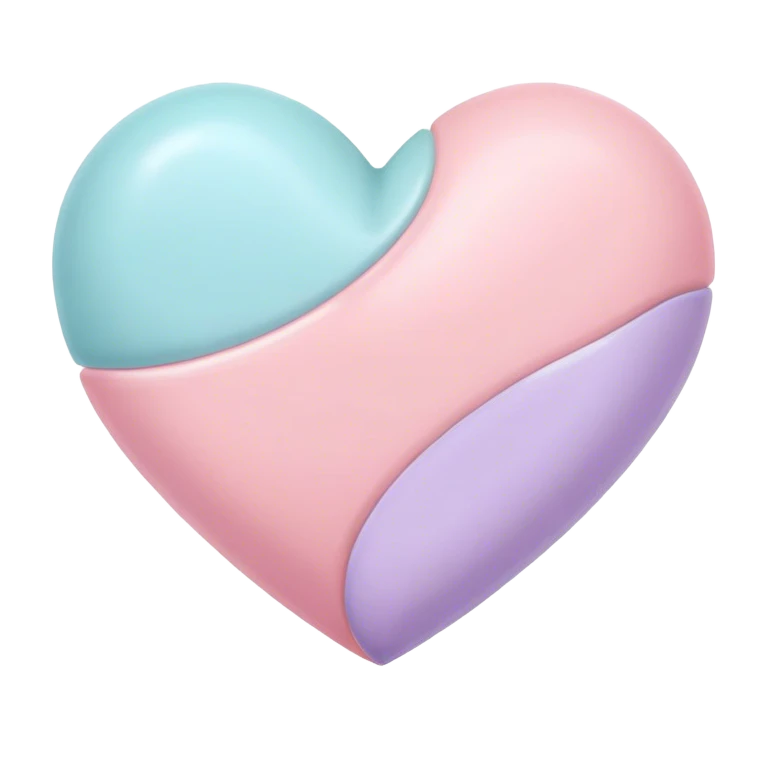 Pastel heart emoji