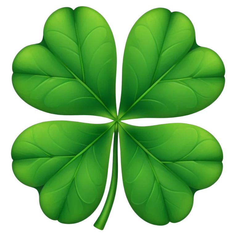 four leaf clover emoji