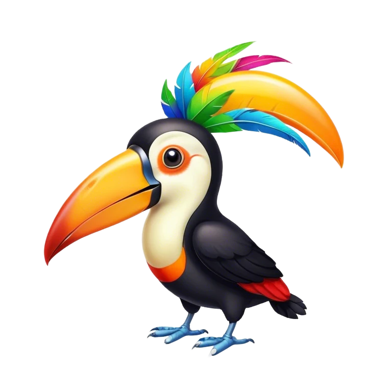 Toucan drinking beer  emoji