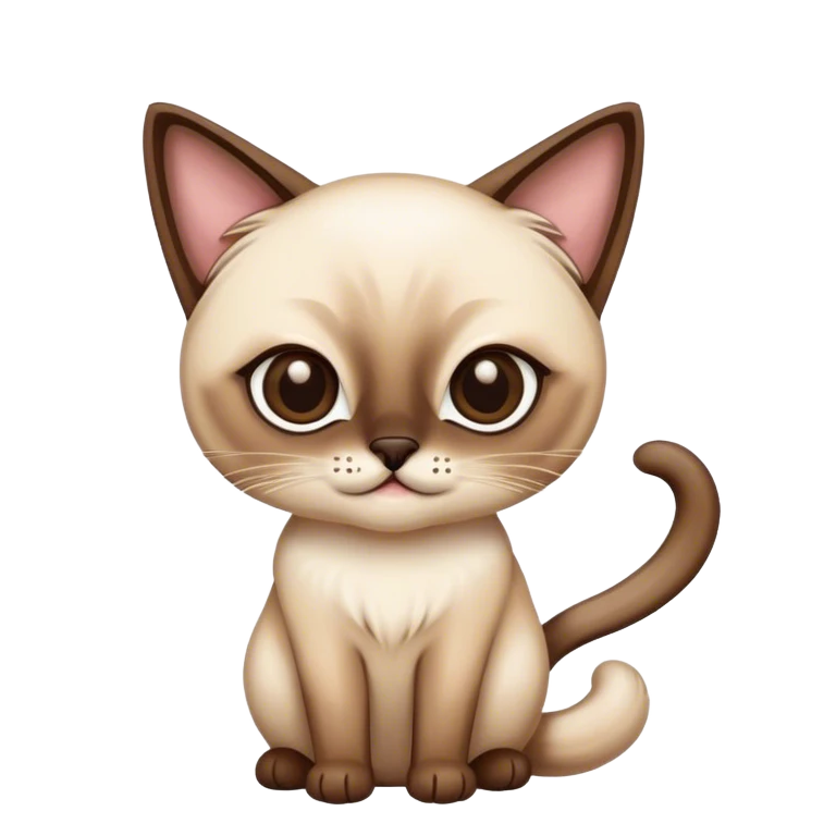 Siamese cat emoji