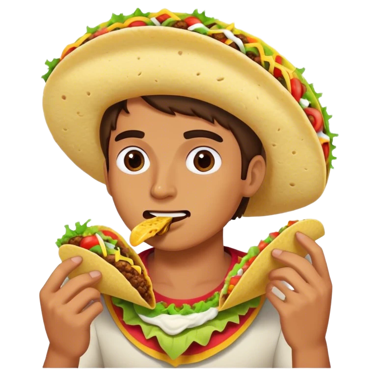 Me eating a taco  emoji